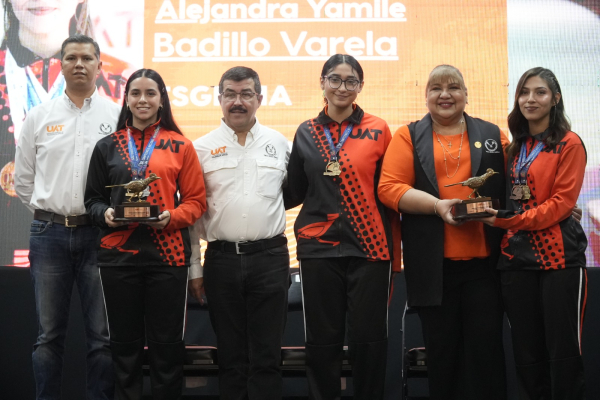 Entrega rector el galard&oacute;n &ldquo;Orgullo UAT&rdquo; tras desempe&ntilde;o hist&oacute;rico de medallistas universitarios