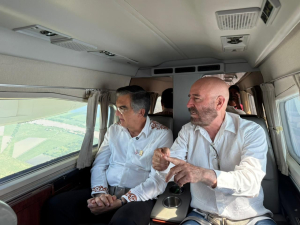 Supervisa Am&eacute;rico Villarreal creciente del P&aacute;nuco; preparados para brindar apoyo en caso necesario