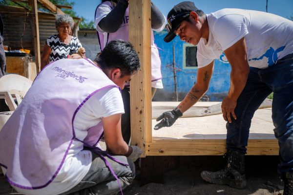 Contin&uacute;an DIF Tamaulipas, INJUVE y TECHO construyendo vivienda progresiva para poblaci&oacute;n vulnerable