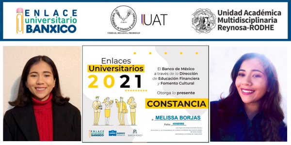 Alumna de la UAT es Enlace Universitario Banxico 2021