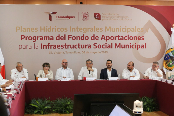 Impulsa Am&eacute;rico Villarreal proyectos municipales de infraestructura h&iacute;drica