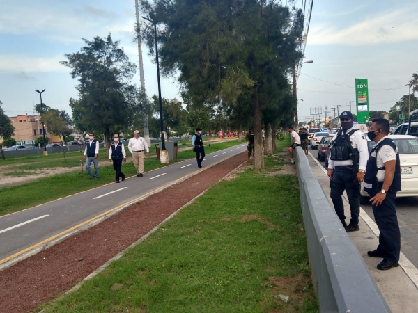 Realizan autoridades de los tres niveles de gobierno operativos de disuasi&oacute;n en parques p&uacute;blicos