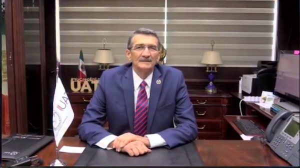 Felicita Rector de la UAT a la generaci&oacute;n  2020-3 de la Facultad de Derecho-Tampico