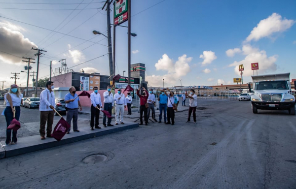 Avanza Gobierno Municipal en la trasformaci&oacute;n de Matamoros, con m&aacute;s obra de pavimentaci&oacute;n