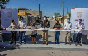 Gobierno de Matamoros sigue Cumpliendo; entrega Alcalde pavimentos y aula educativa