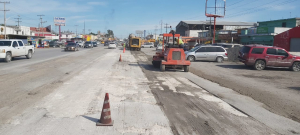 Avanzan trabajos de rehabilitaci&oacute;n de pavimento en el Sendero Nacional