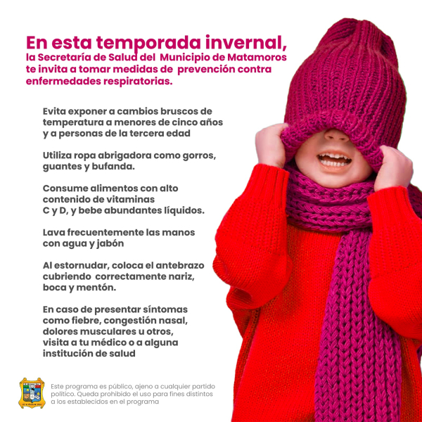 Cuídate en temporada invernal