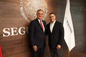 Presenta gobernador avances de seguridad en Tamaulipas a Garc&iacute;a Harfuch