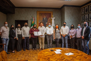 Firma Municipio convenio de concertaci&oacute;n con instituciones de nivel medio superior y superior