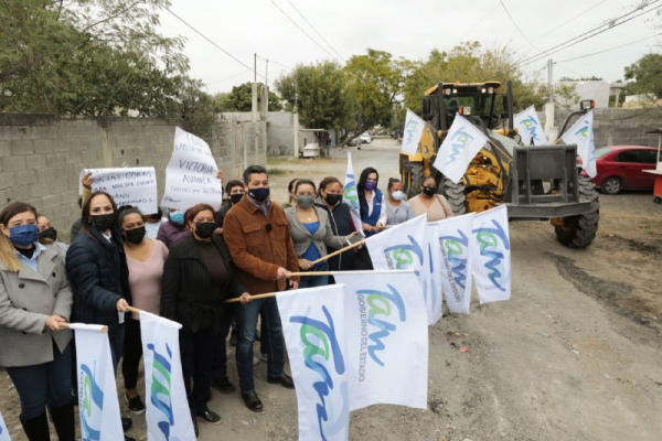 Arranca Programa de Pavimentaciones 2022 en Tamaulipas: Cabeza de Vaca
