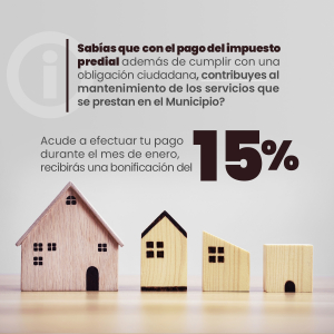 Acude a realizar el pago del impuesto predial: Ayuntamiento