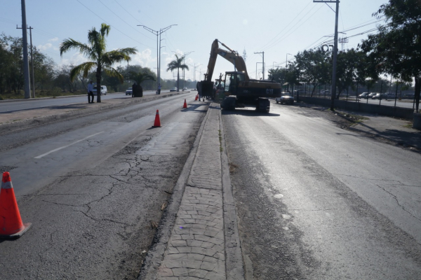 Supervisa Alcalde avance de obra en avenida Lauro Villar