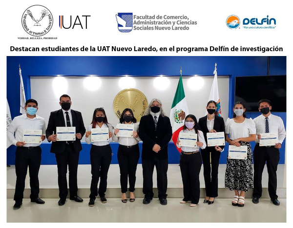 Destacan estudiantes de la UAT en el Programa Delf&iacute;n de investigaci&oacute;n