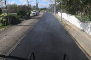 Avanzan trabajos de rehabilitaci&oacute;n de pavimento en la Calle Galeana