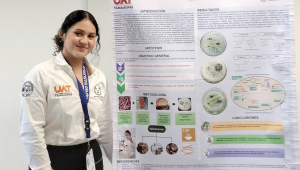 Alumna de la UAT estudia el potencial antimicrobiano de la vaina de mezquite