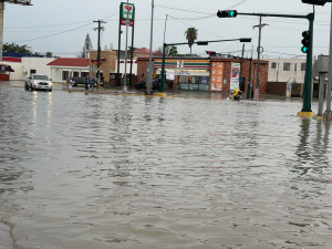 Coordina Alcalde acciones de Protecci&oacute;n Civil, tras lluvias de 5.5 pulgadas que ha dejado al momento la tormenta tropical # 8