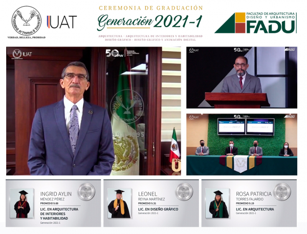 Preside Rector de la UAT graduaci&oacute;n de la Facultad de Arquitectura