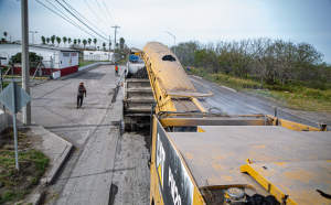 Trabaja Municipio de Matamoros en la repavimentaci&oacute;n del Sendero Nacional, en el tramo de Rigo Tovar a 12 de Marzo