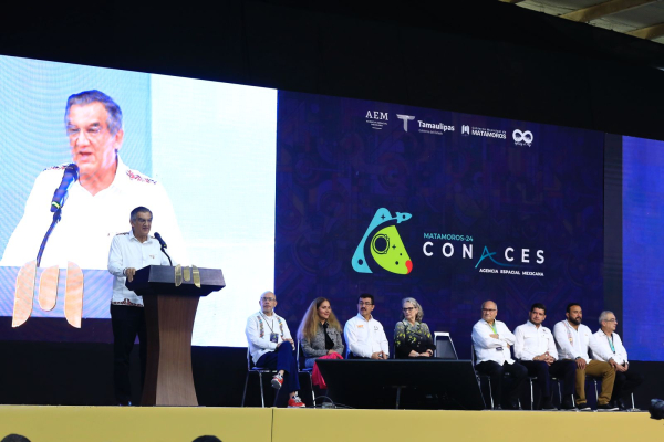 Inaugura gobernador Am&eacute;rico Villarreal Congreso Nacional de Actividades Espaciales 2024