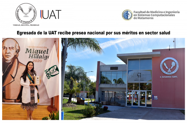 Egresada de la UAT recibe presea nacional por sus m&eacute;ritos en salud