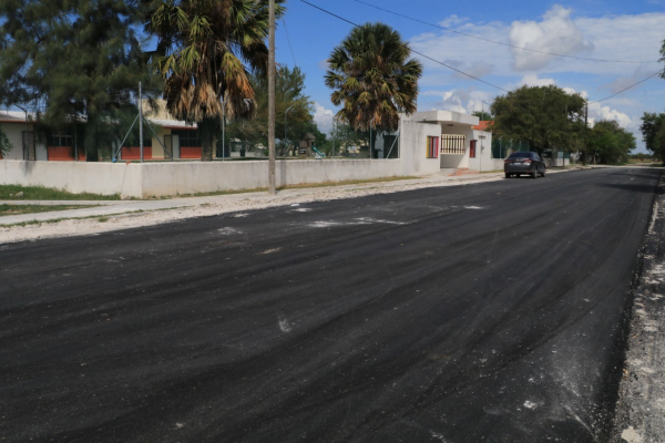 Hist&oacute;rico: Pavimenta Gobierno de Matamoros  accesos a escuelas en tres comunidades rurales