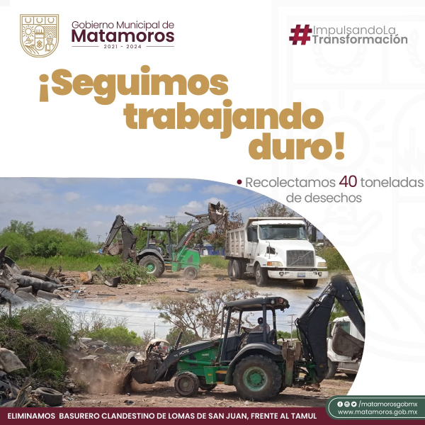 ¡Seguimos trabajando duro!