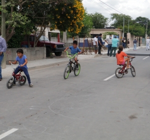 Agradecen al Gobierno de Matamoros obra  de pavimentaci&oacute;n