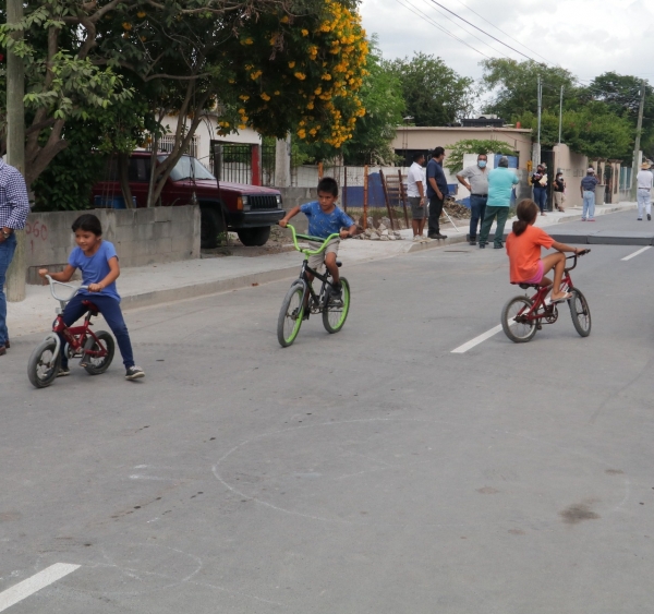 Agradecen al Gobierno de Matamoros obra  de pavimentaci&oacute;n